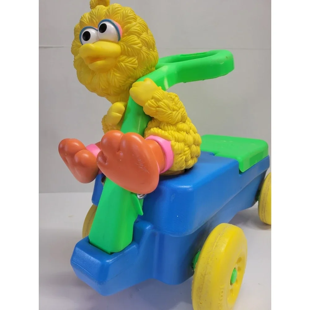 Vtg 1991 Playskool Big Bird Ride On Toy Bike Sesame street‎